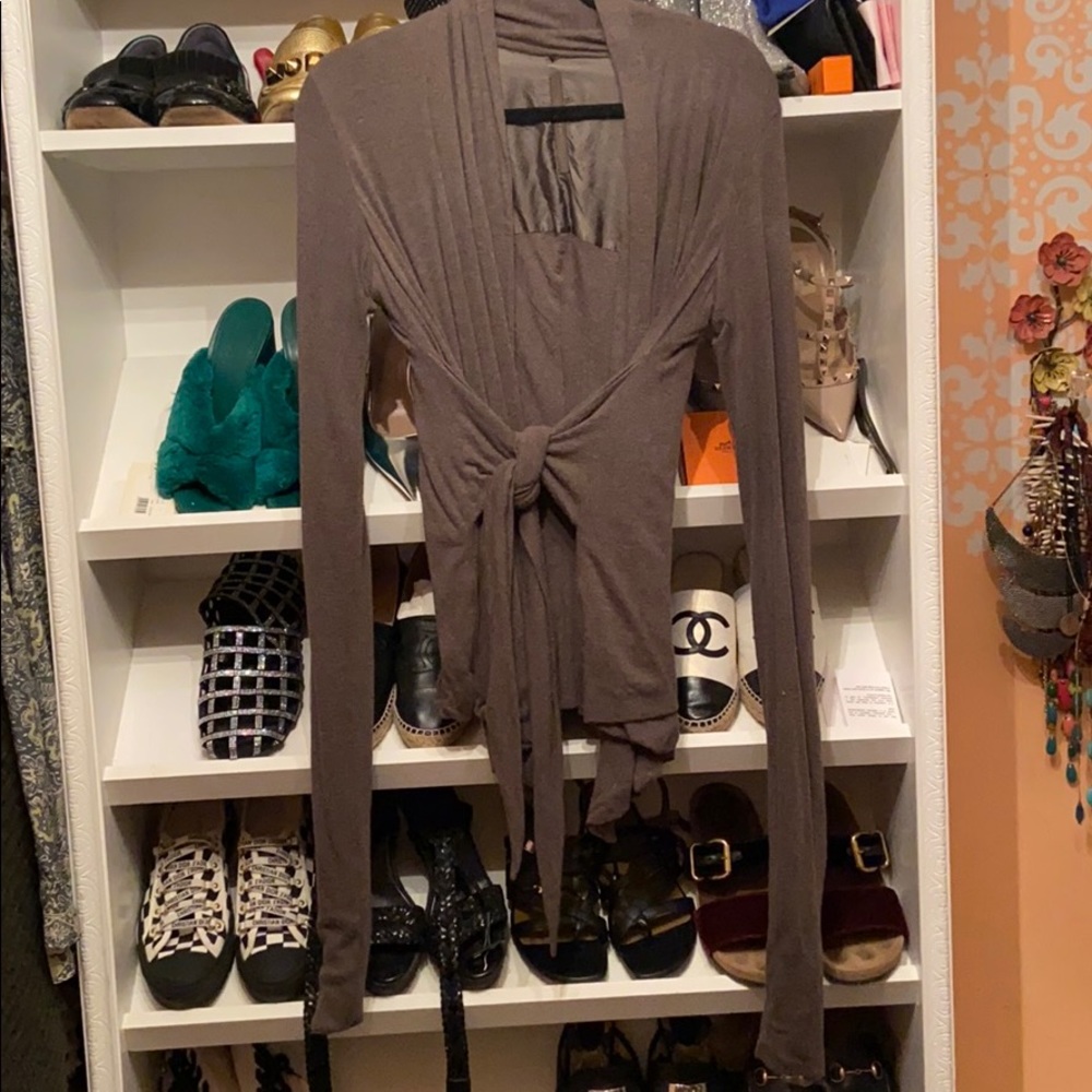 Rick Owens lilies wrap cardigan